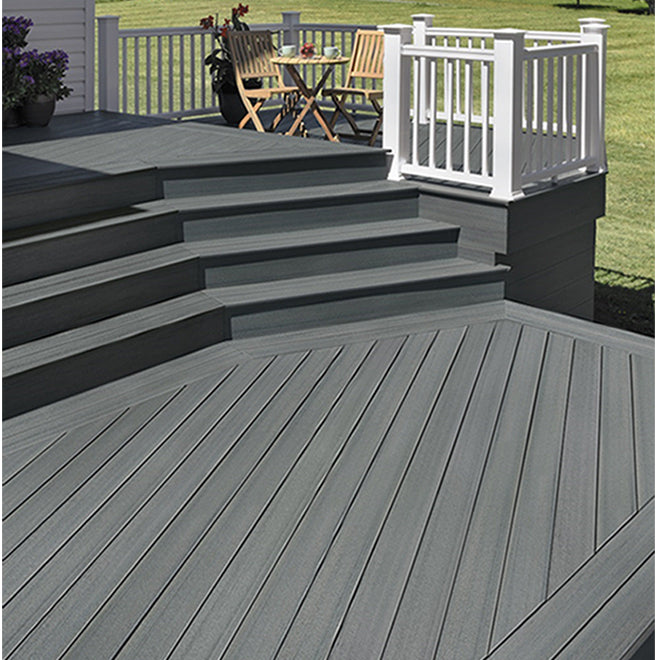 Planche de terrasse carrée en Composite 1" x 6" TimberTech Prime+ - Sea Salt Gray