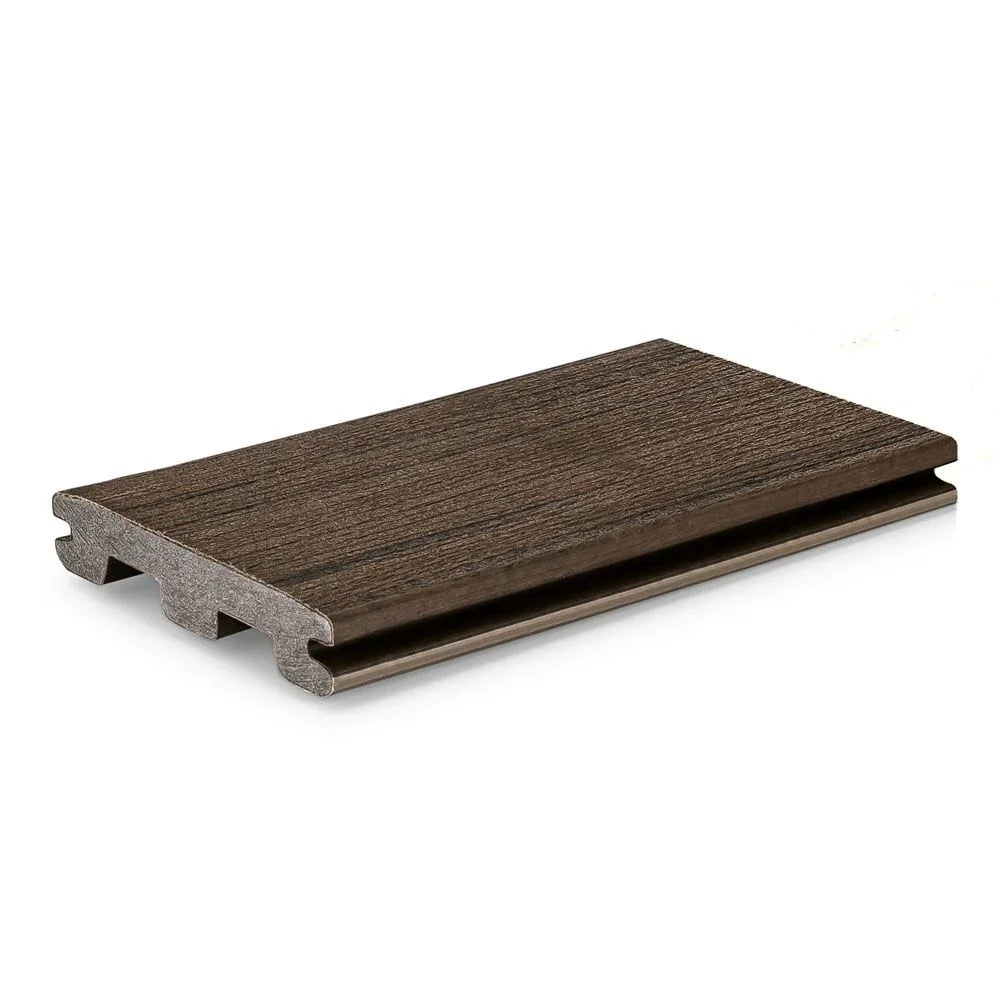 Grooved Decking Board 1"x6" TimberTech Composite Prime+ - Dark Cocoa