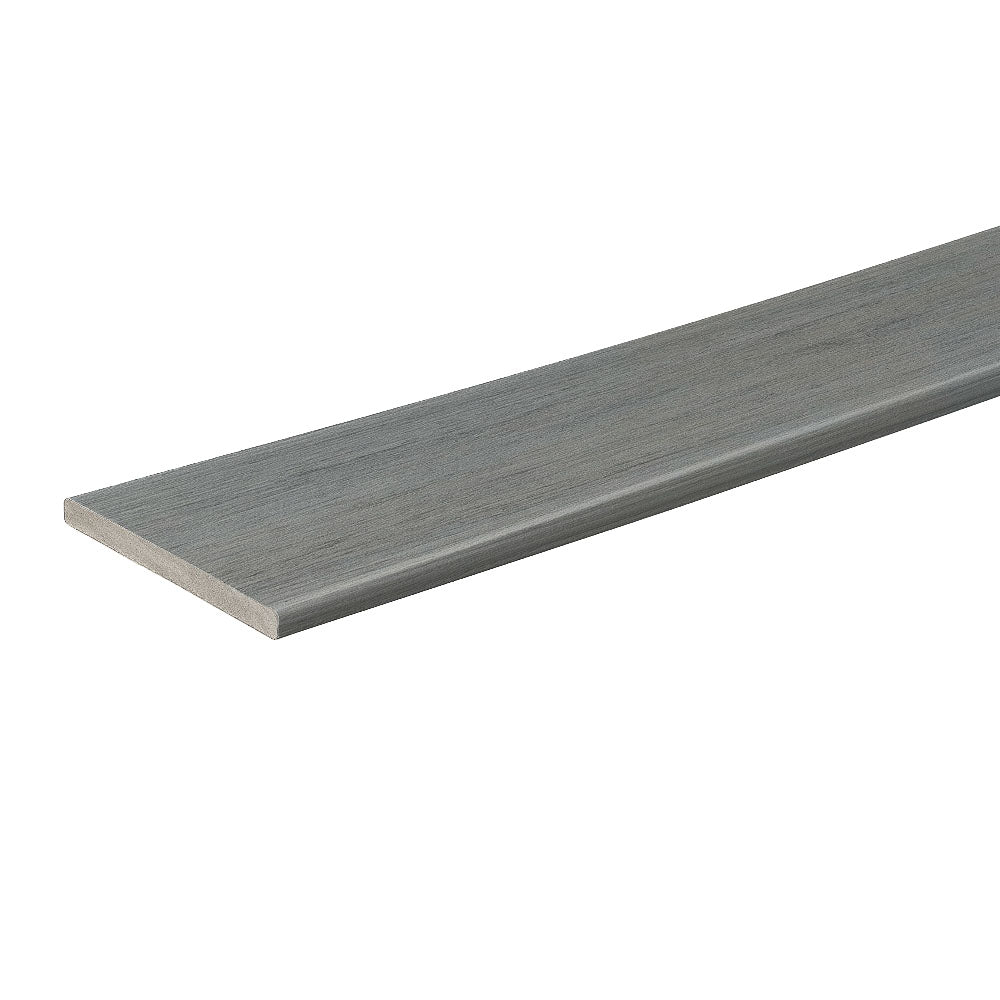 Contremarche de terrasse en Composite 9/16" x 7 1/4" x 12' TimberTech Prime+ - Sea Salt Gray