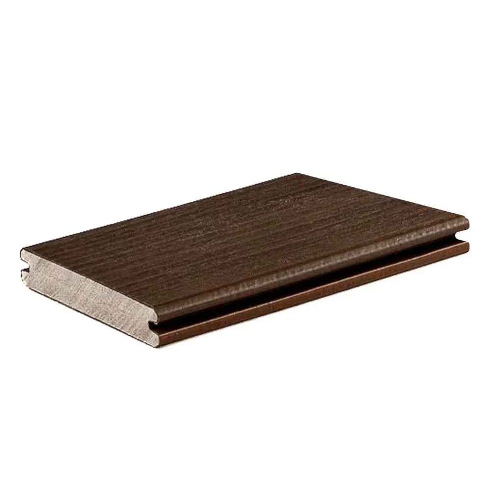 Grooved Decking Board 1"x6" TimberTech Composite Legacy - Mocha
