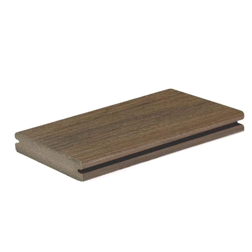 Grooved Decking Board 1"x6" TimberTech Composite Legacy - Pecan