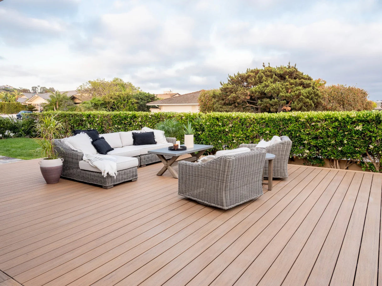 Planche de terrasse carrée en Composite 1" x 6" TimberTech Reserve - Antique Leather