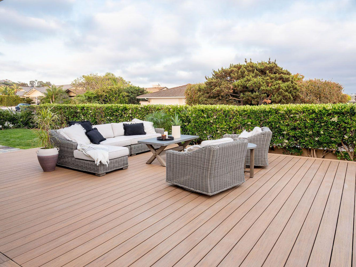 Planche de terrasse rainurée en Composite 1" x 6" TimberTech Reserve - Antique Leather