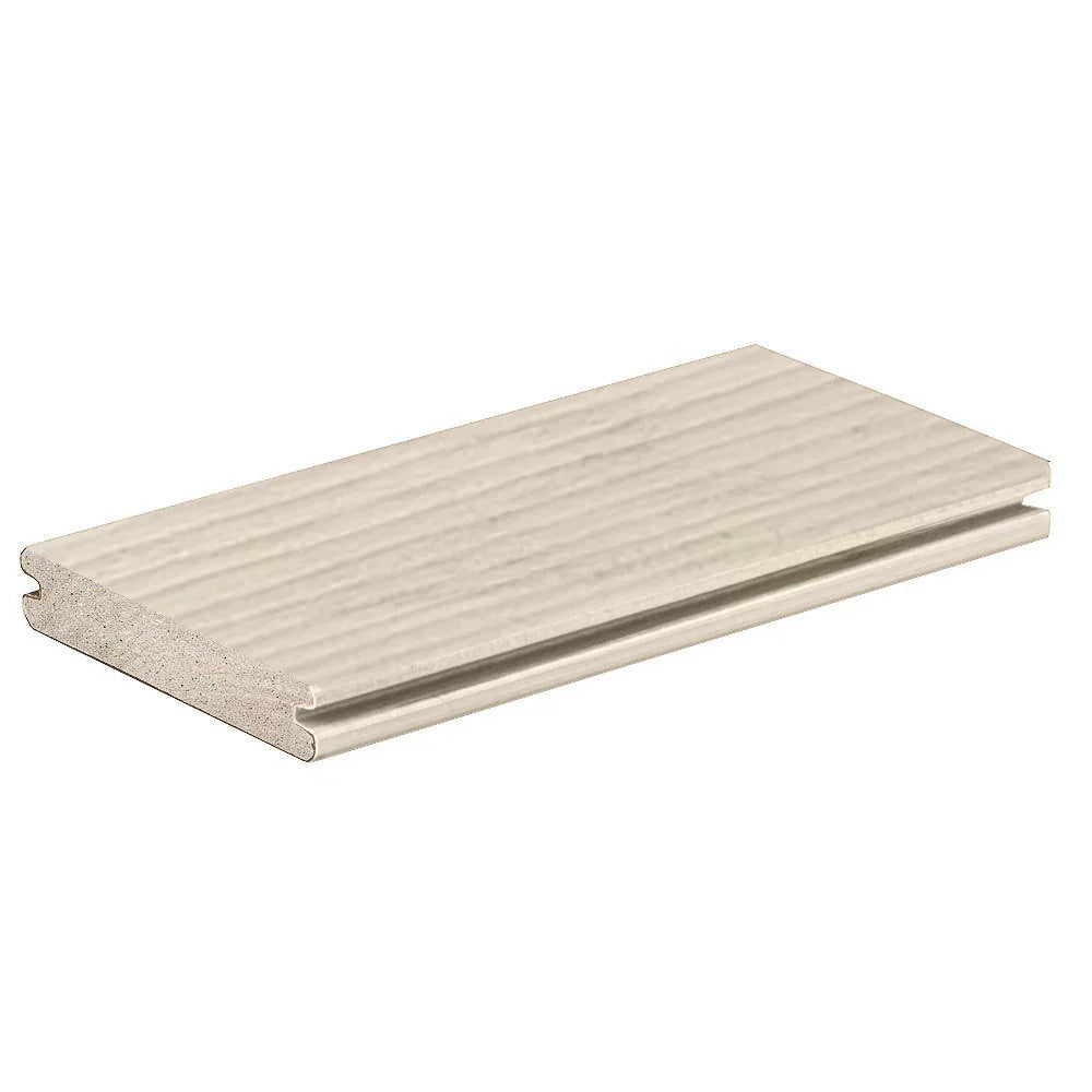 Grooved Decking Board 1"x6" TimberTech Composite Legacy - Whitewash Cedar