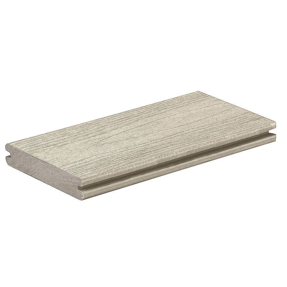 Planche de terrasse rainurée en Composite 1" x 6" TimberTech Reserve - Reclaimed Chestnut