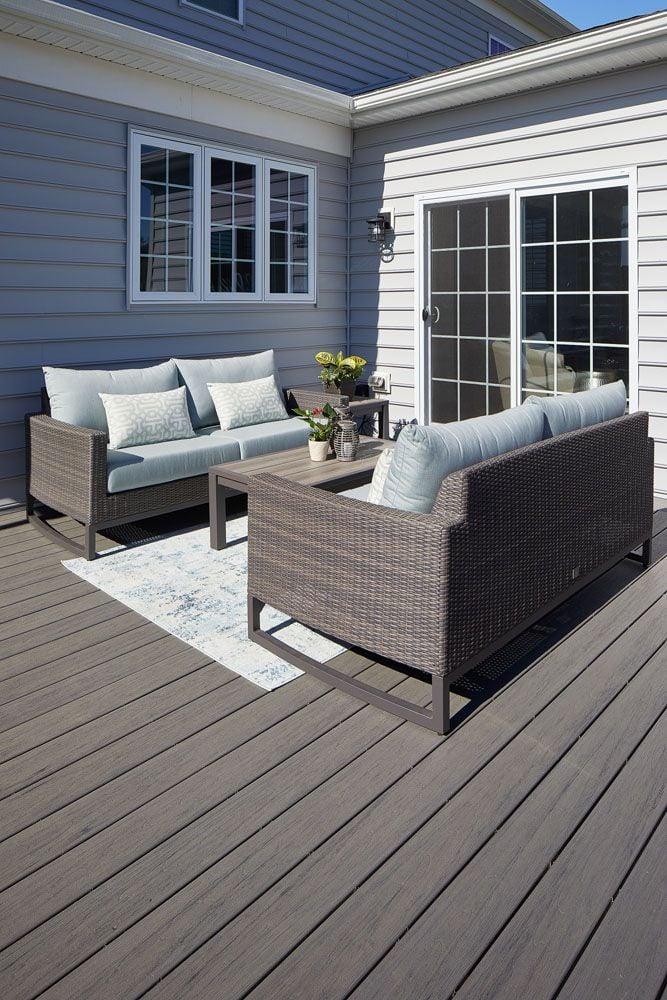 Planche de terrasse rainurée en Composite 1" x 6" TimberTech Reserve - Driftwood