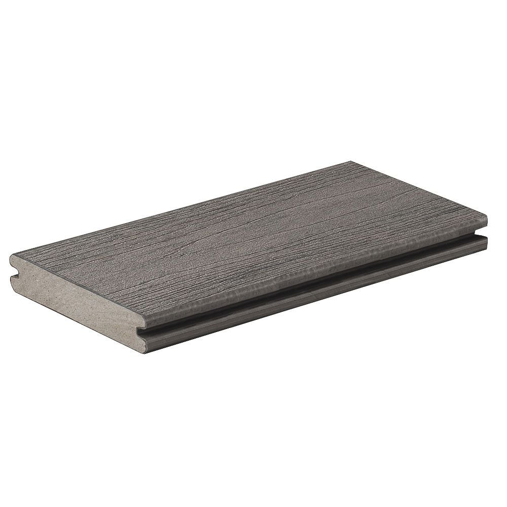 Planche de terrasse rainurée en Composite 1" x 6" TimberTech Reserve - Driftwood