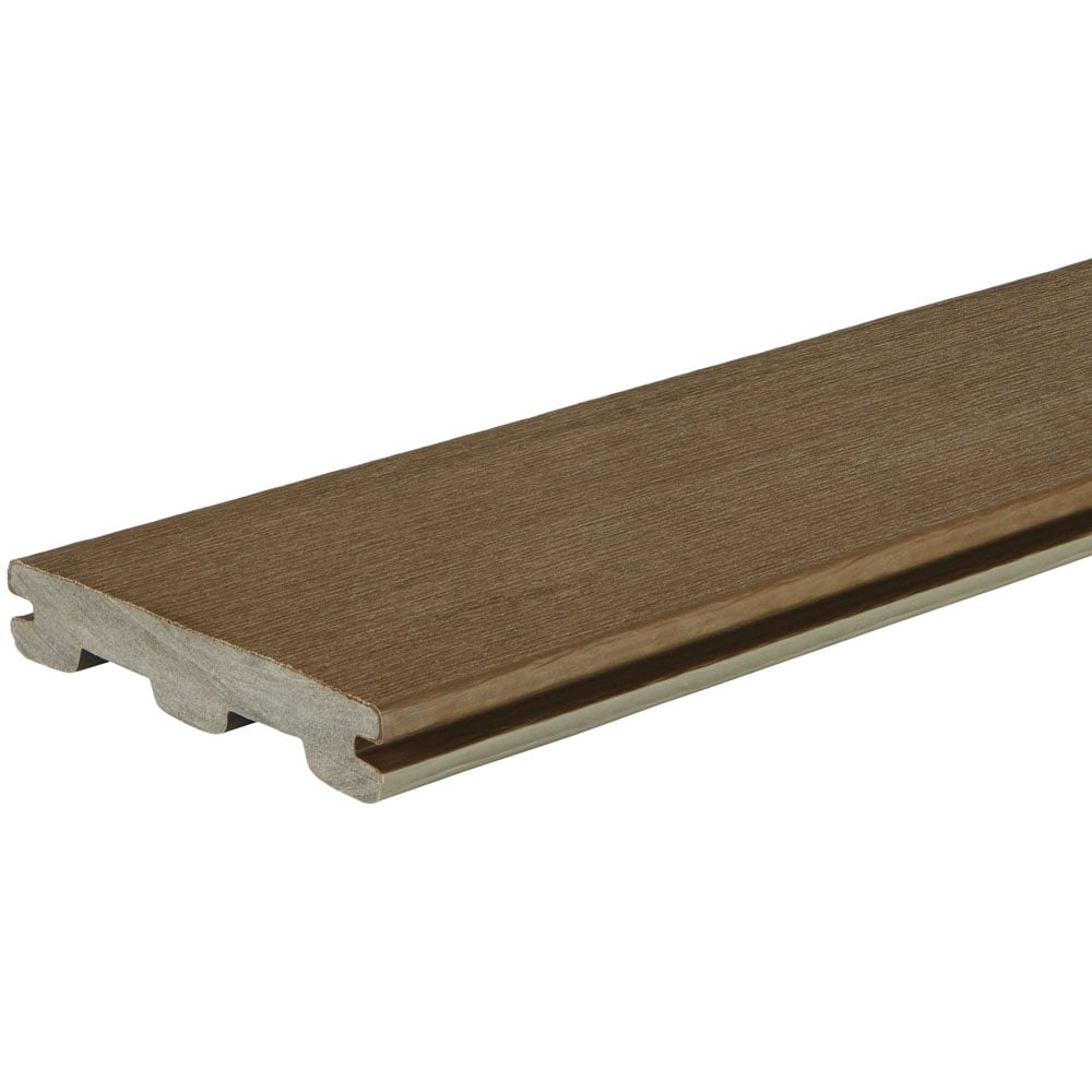 Grooved Decking Board 1"x6" TimberTech Composite Terrain+ - Dark Oak