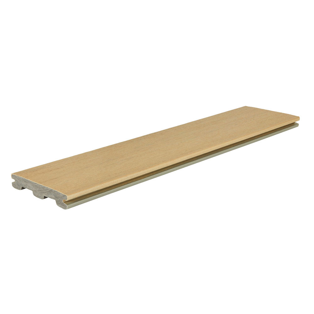 Planche de terrasse rainurée en Composite 1" x 6" TimberTech Terrain+ - Natural White Oak