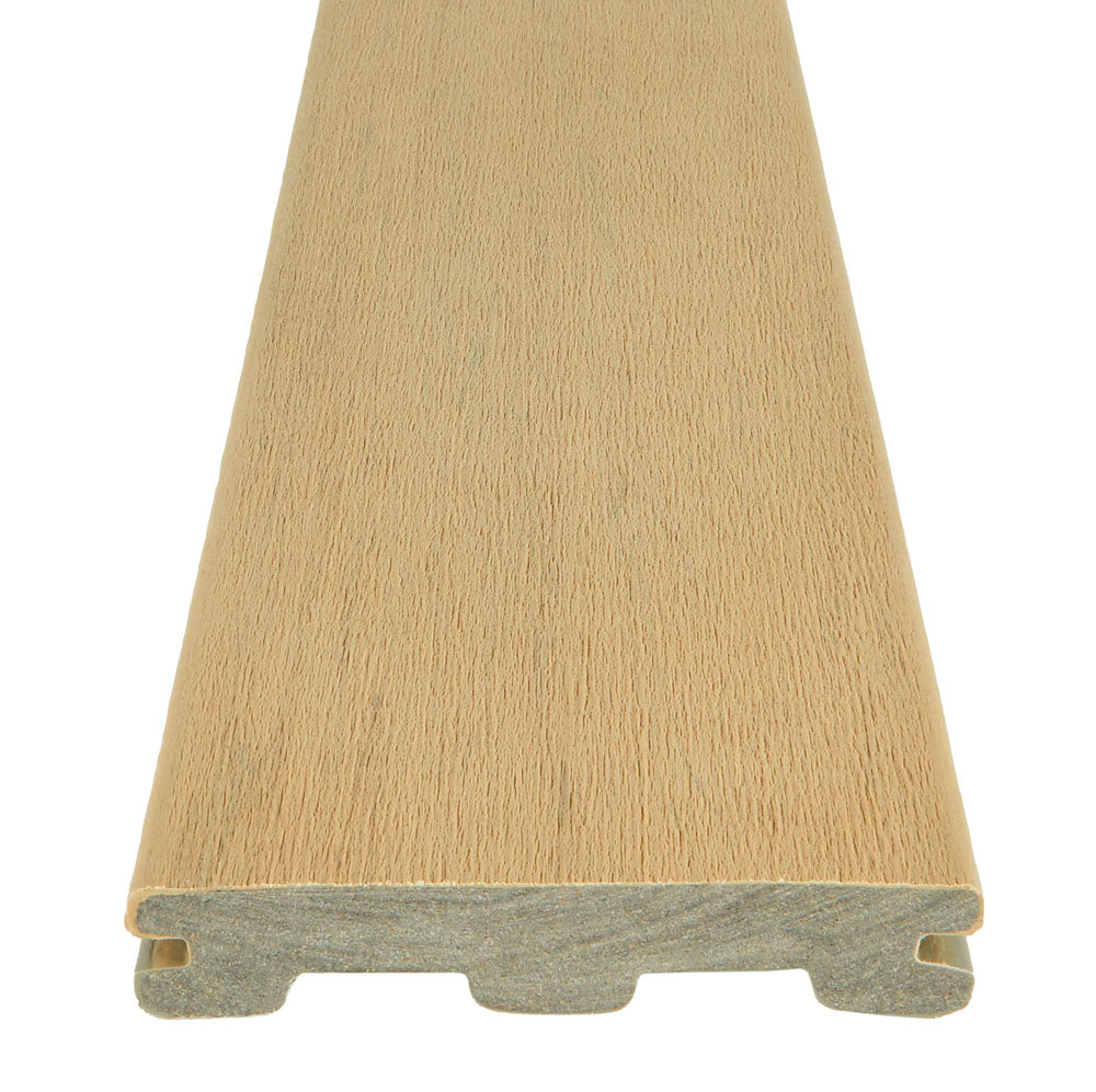 Planche de terrasse rainurée en Composite 1" x 6" TimberTech Terrain+ - Natural White Oak