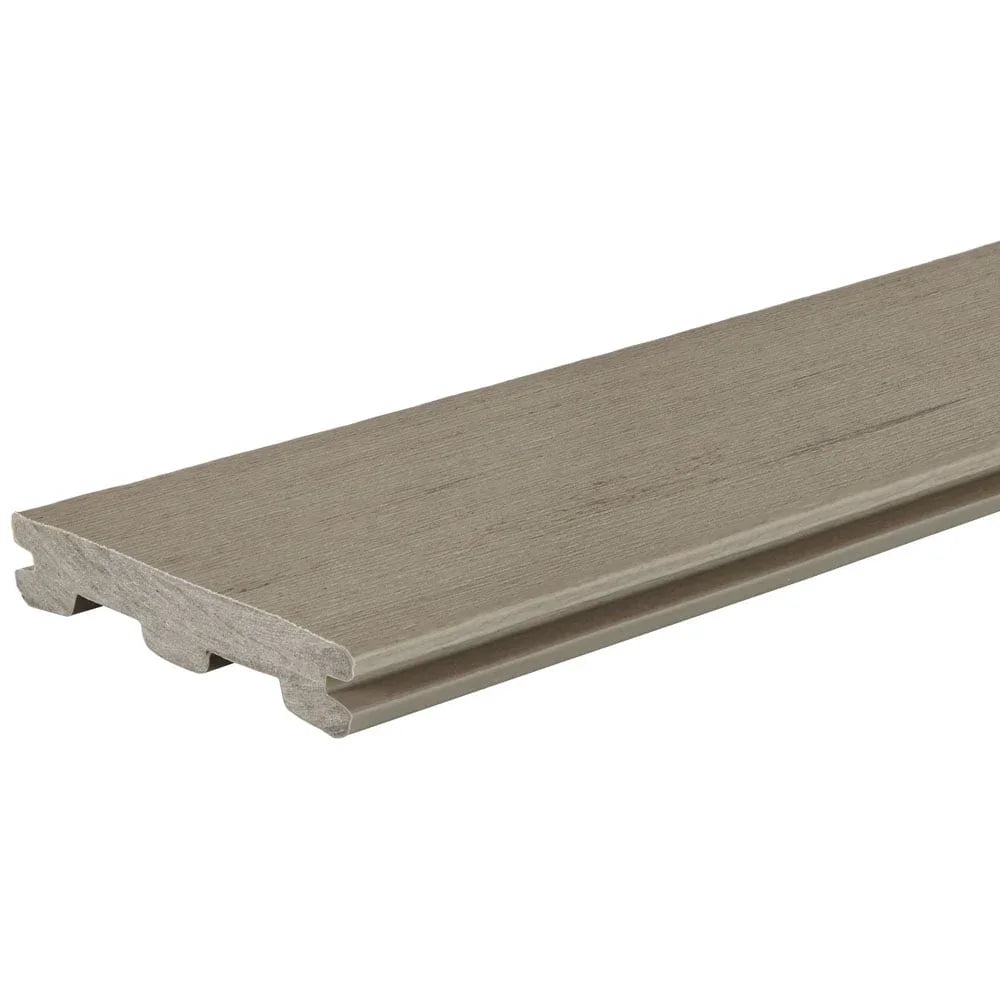 Planche de terrasse rainurée en Composite 1" x 6" TimberTech Terrain+ - Weathered Oak
