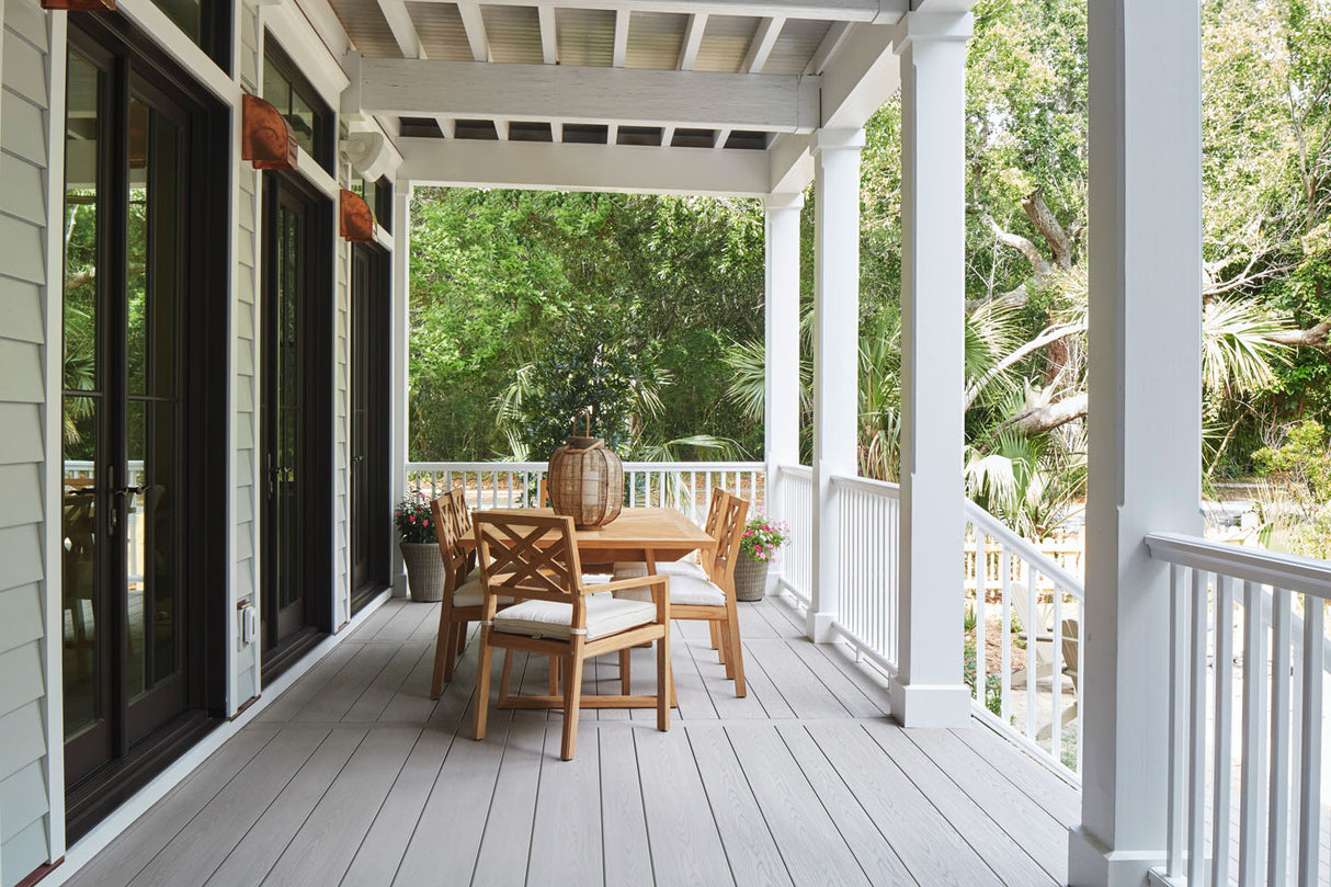 Riser 3/4" x 7 1/4" x 12' TimberTech Advanced PVC Harvest - Slate Gray