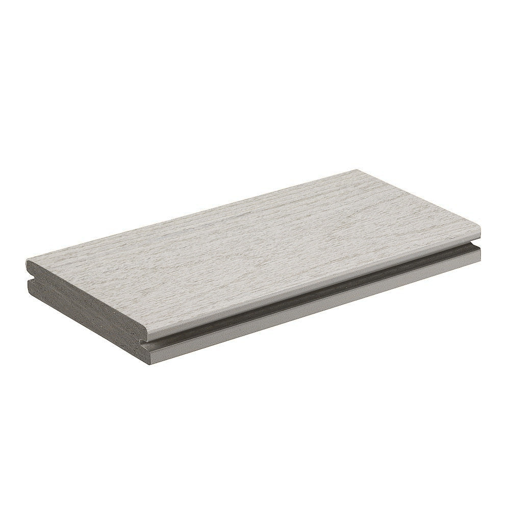 Planche de terrasse rainurée en PVC Avancé 1" x 6" TimberTech Harvest+ - Timber Gray