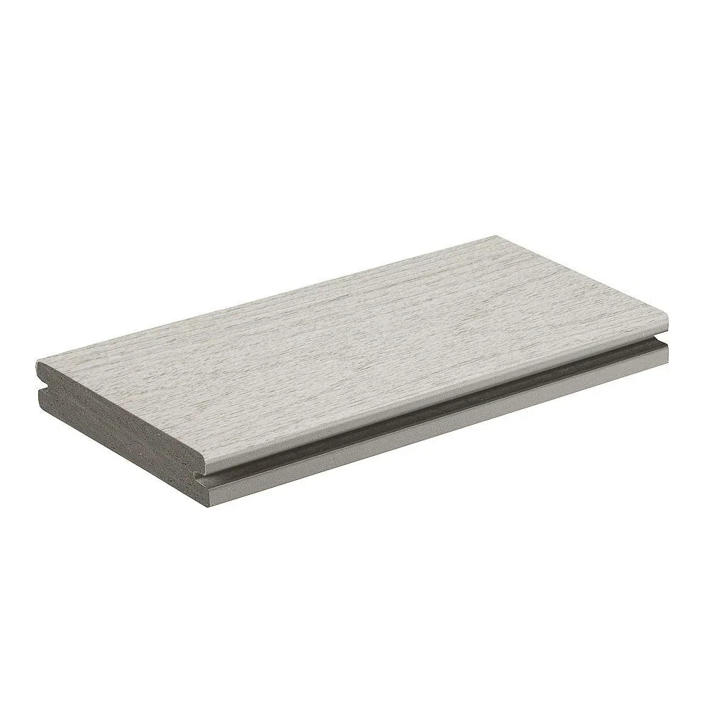 Planche de terrasse rainurée en PVC Avancé 1" x 6" TimberTech Harvest+ - Timber Gray