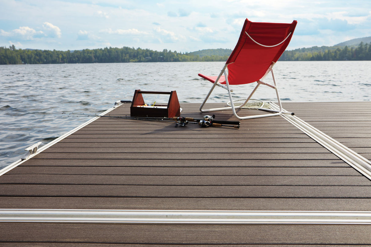 Riser 3/4" x 7 1/4" x 12' TimberTech Advanced PVC Vintage - Dark Hickory