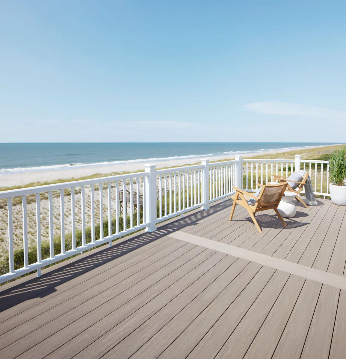 Contremarche de terrasse en PVC Avancé 3/4"x7 1/4"x12' TimberTech Vintage - Coastline