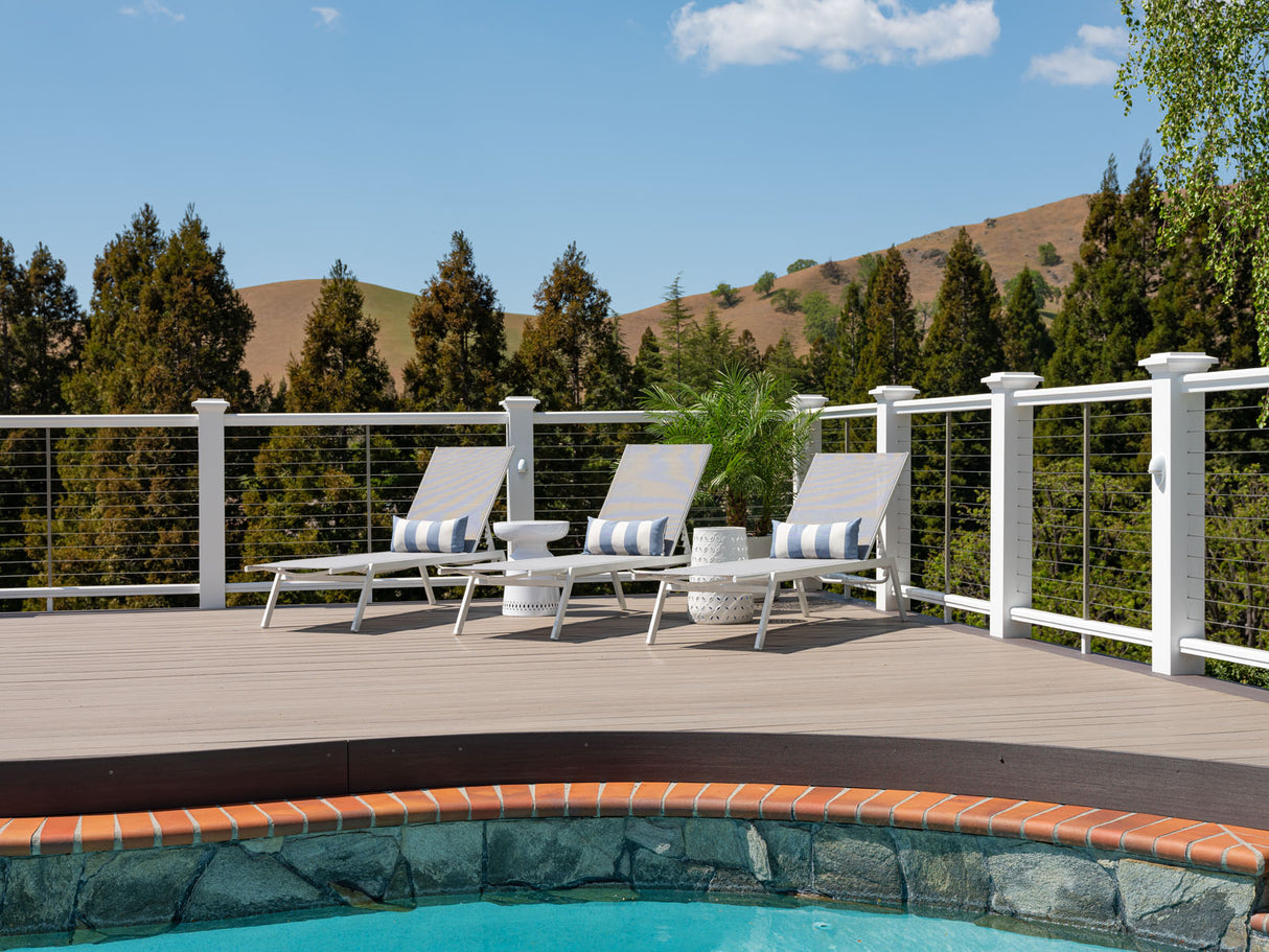 Contremarche de terrasse en PVC Avancé 3/4"x7 1/4"x12' TimberTech Vintage - Coastline