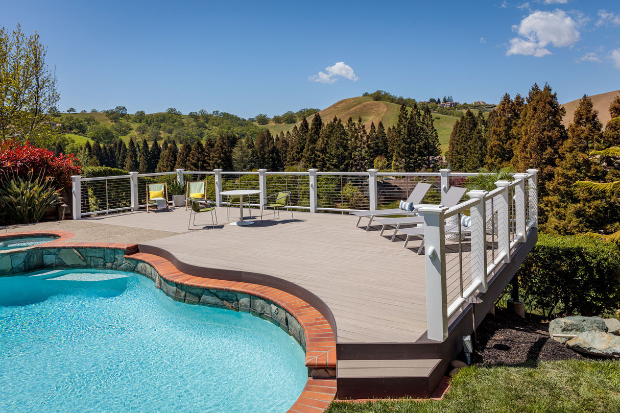 Contremarche de terrasse en PVC Avancé 3/4"x7 1/4"x12' TimberTech Vintage - Coastline