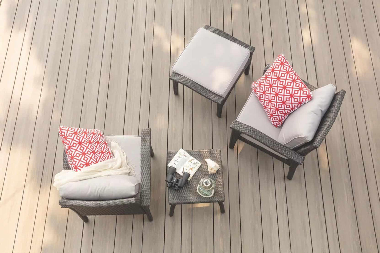 Planche de terrasse carrée en PVC Avancé 1" x 4" x 20' TimberTech Vintage - Weathered Teak
