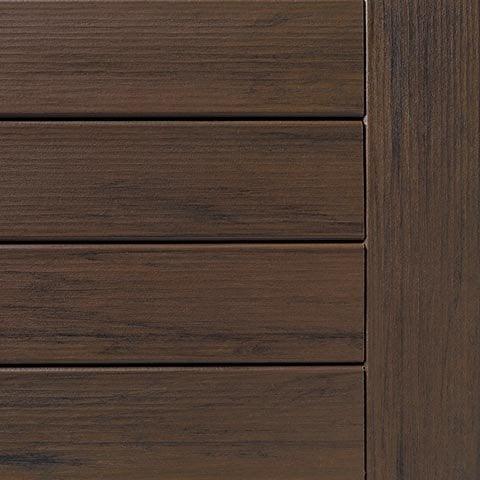 Square Decking Board 1"x6" TimberTech Composite Legacy - Mocha