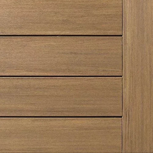 Planche de teck vieilli pour terrasse, finition naturelle, bois exotique extérieur