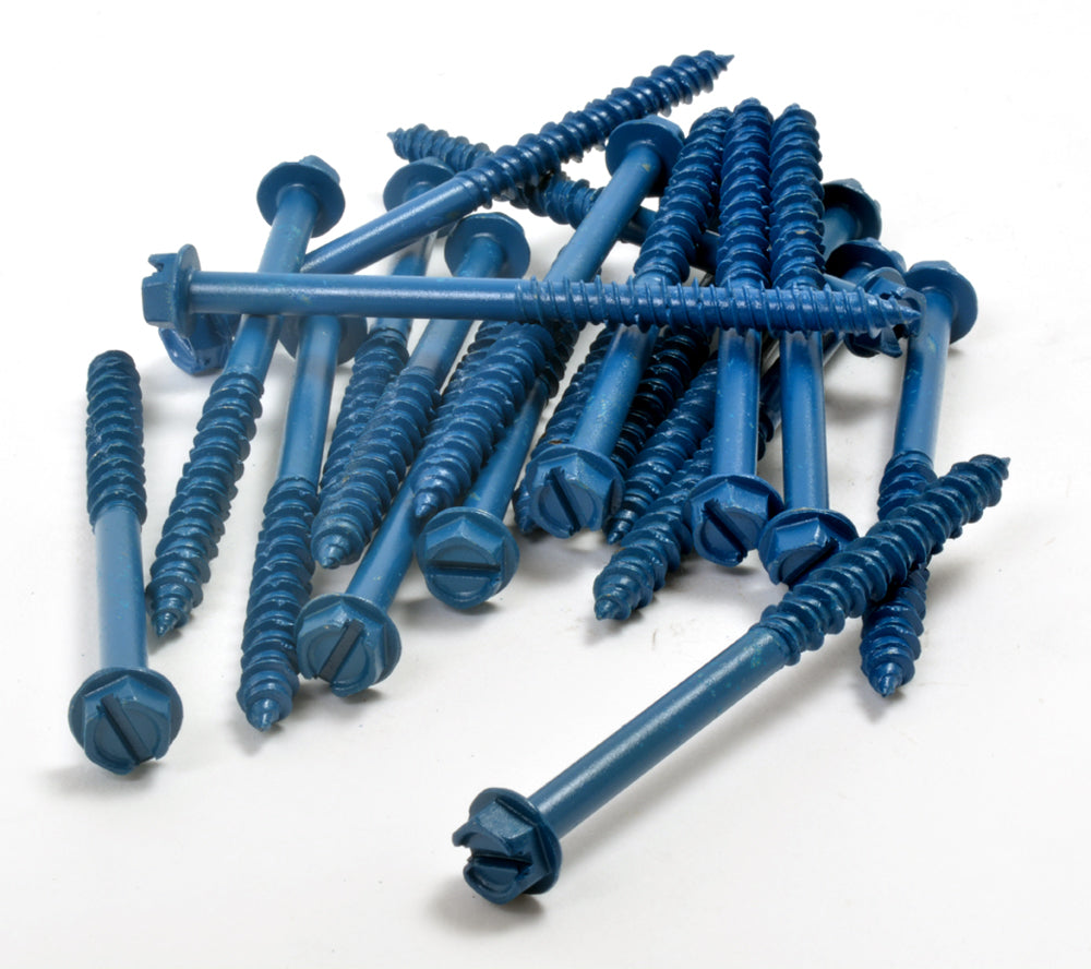 Hexagonal head with washer concrete screws - Hi-Low thread