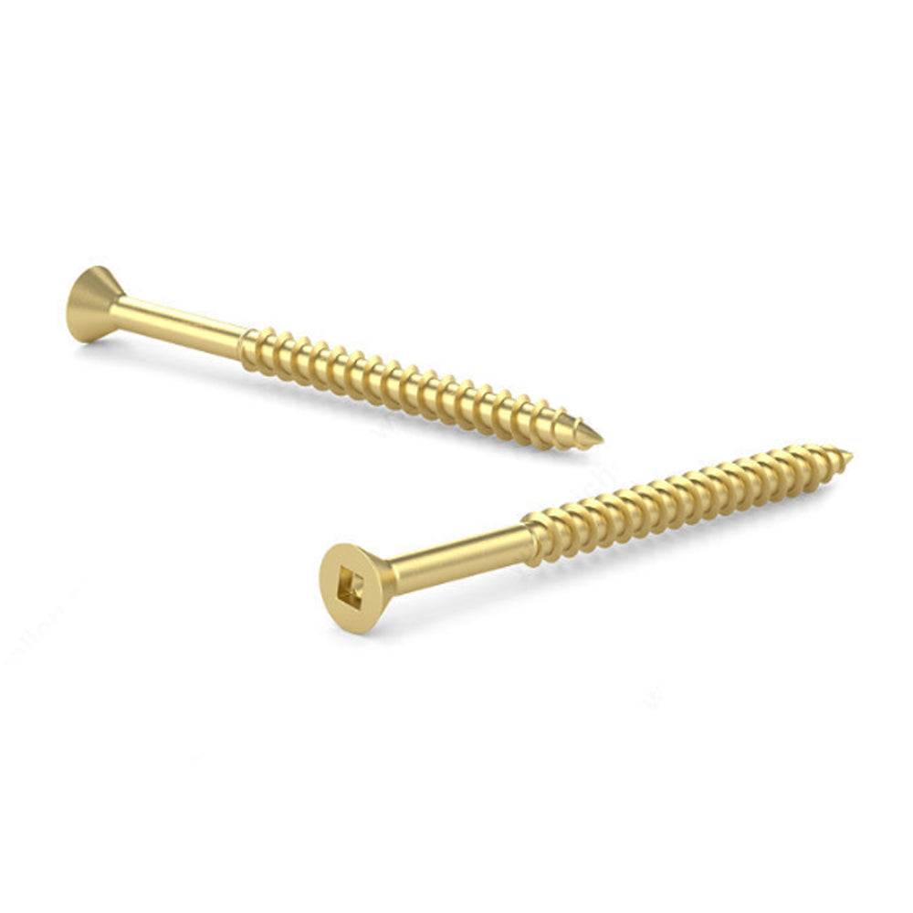 Solid brass screw tp 1'' x #10