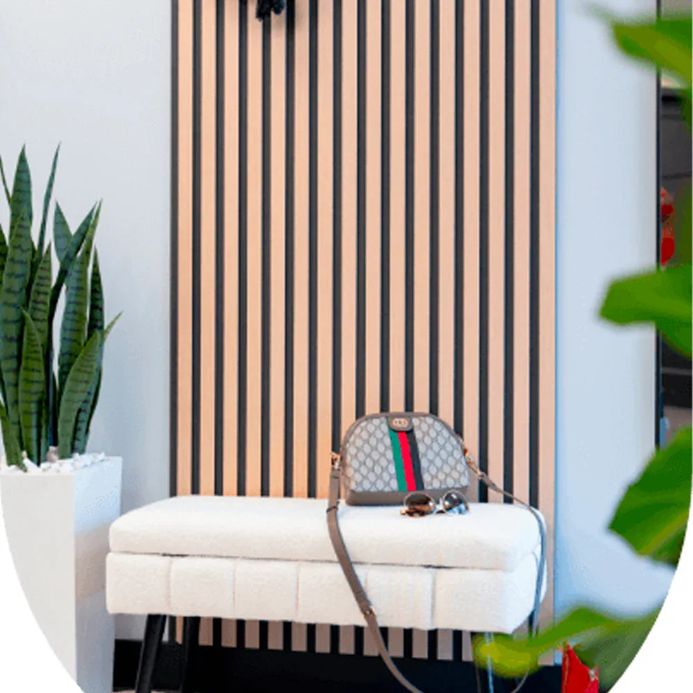 Vizuwall decorative panel maple finish