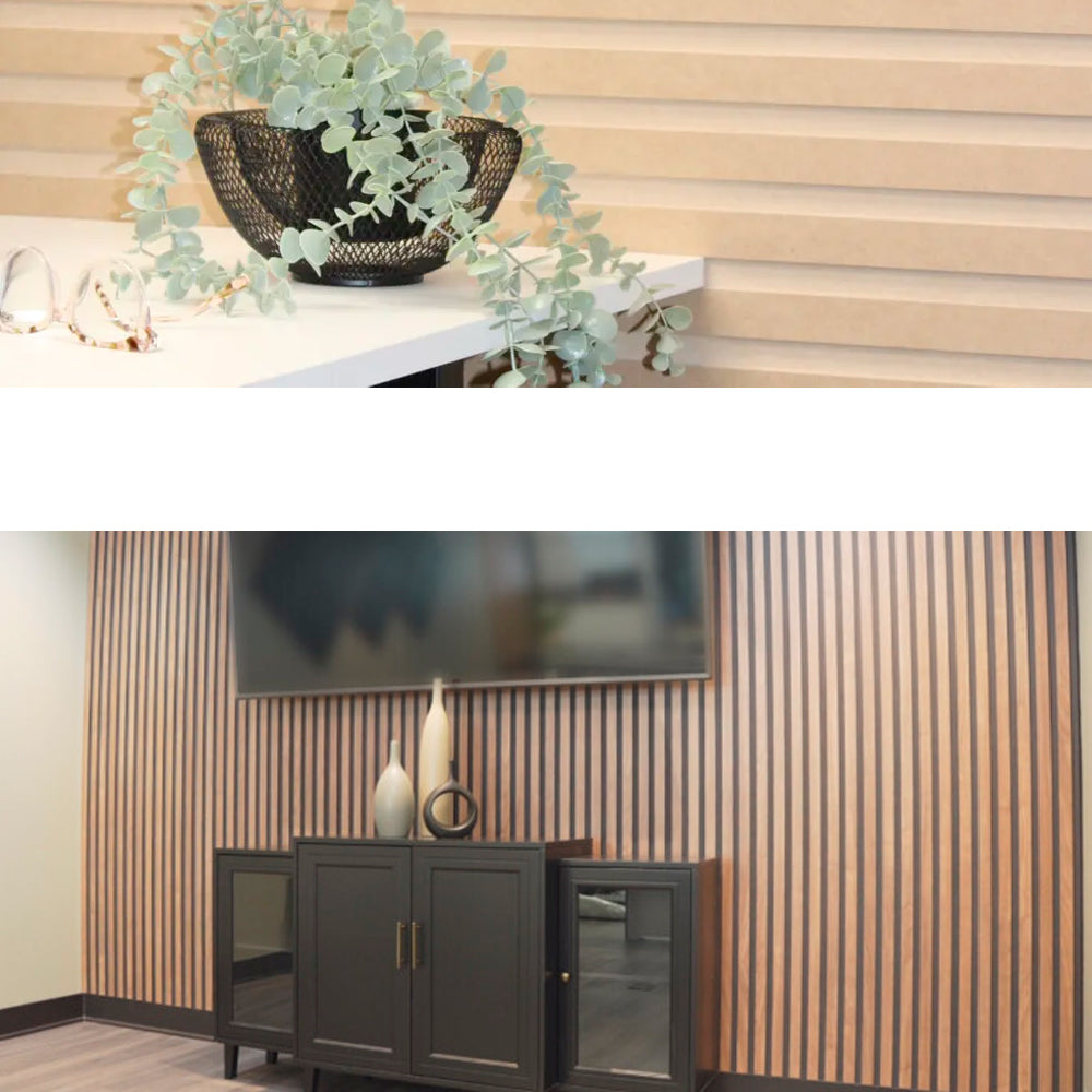 Panneaux décoratifs fini noyer - Vizuwall