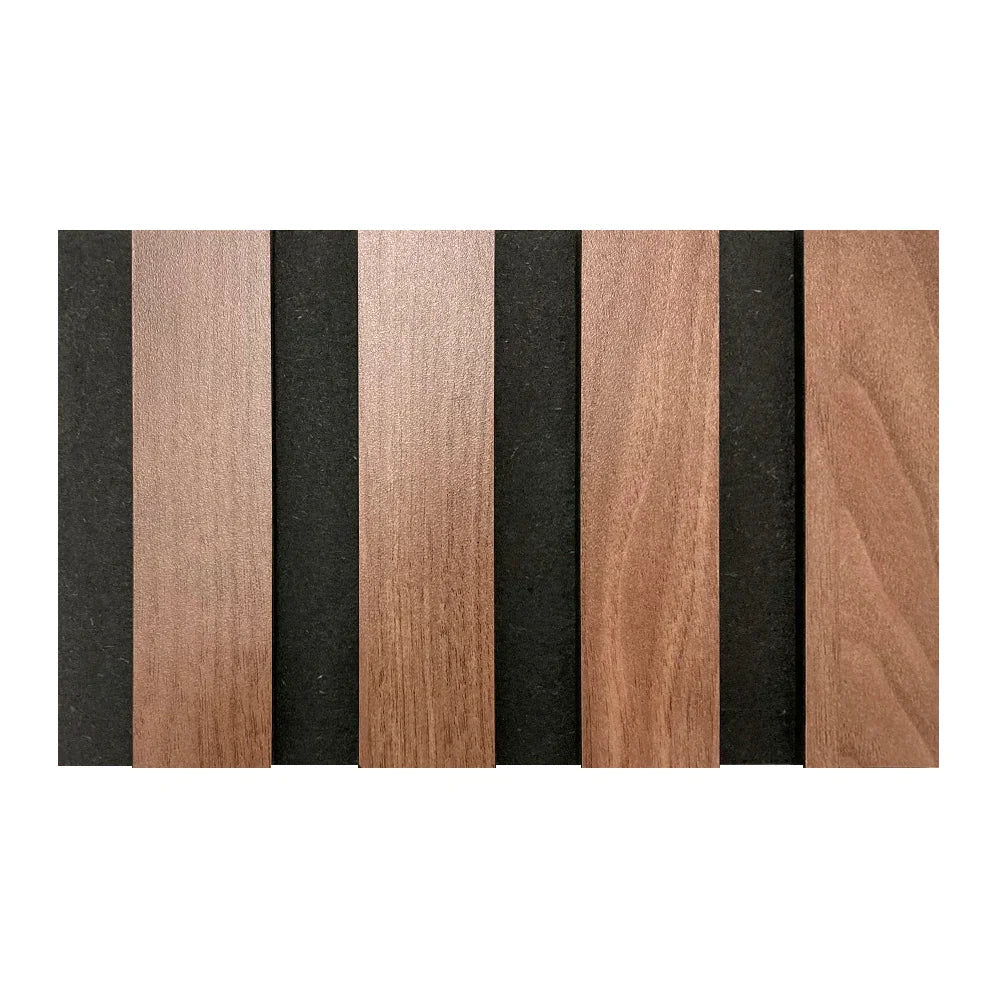 Vizuwall decorative panel walnut finish