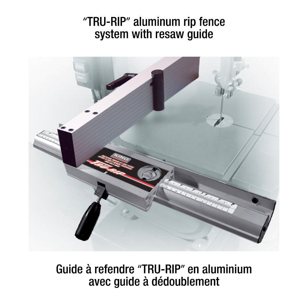 Scie à ruban de 14" guide à dédoublement - King