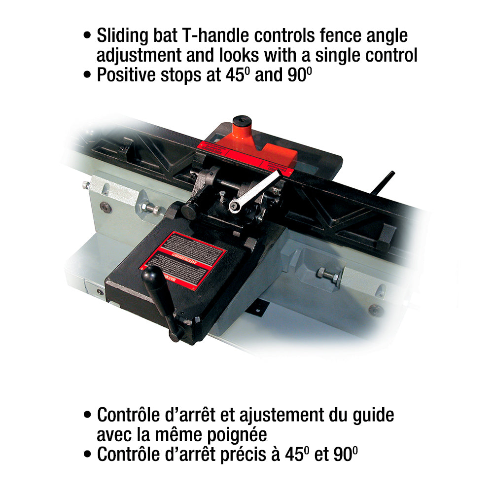 Dégauchisseuse Industrielle de 6" avec 3 couteaux KC-70FX - King