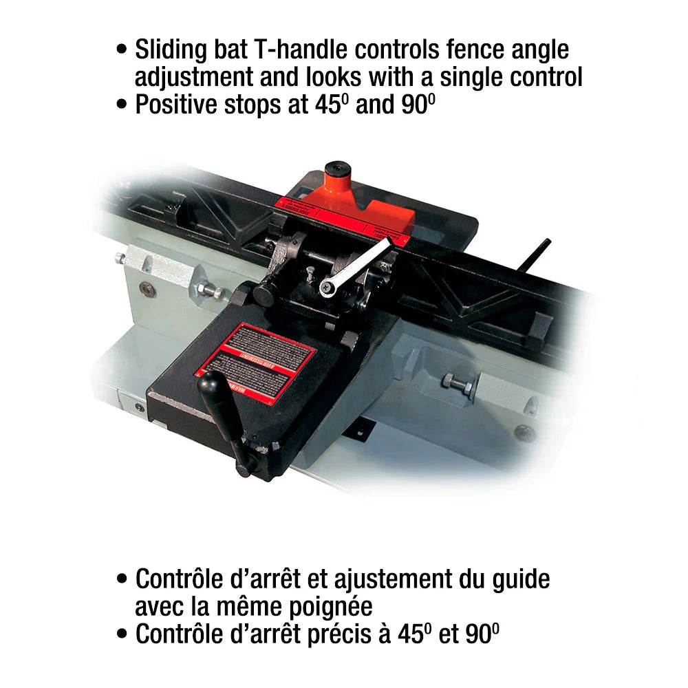 Dégauchisseuse Industrielle de 6" avec 3 couteaux KC-70FX - King