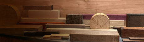 Blocs de bois variés, indigènes et exotiques, pour ébénisterie et menuiserie à Montréal