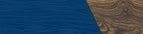 Motif de veinage de bois exotique sur fond bleu avec lignes inspirées du bois