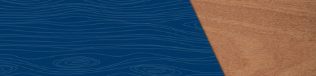 Fond avec planche de bois et motif illustré de veinures sur fond bleu, essence exotique.