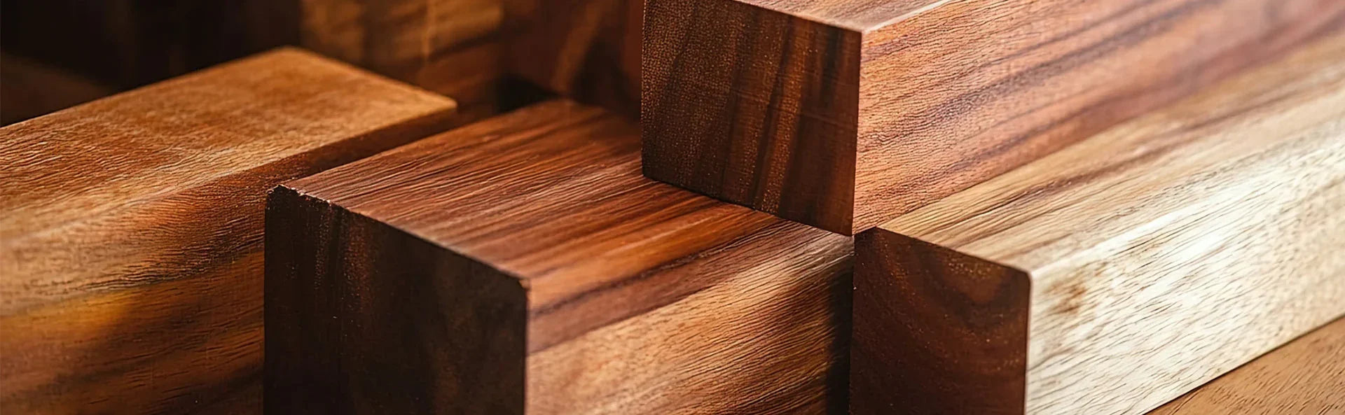 Blocs de bois exotiques