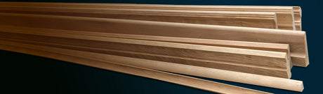 Planches de bois mouluré naturel pour ébénisterie, baguettes et moulures décoratives