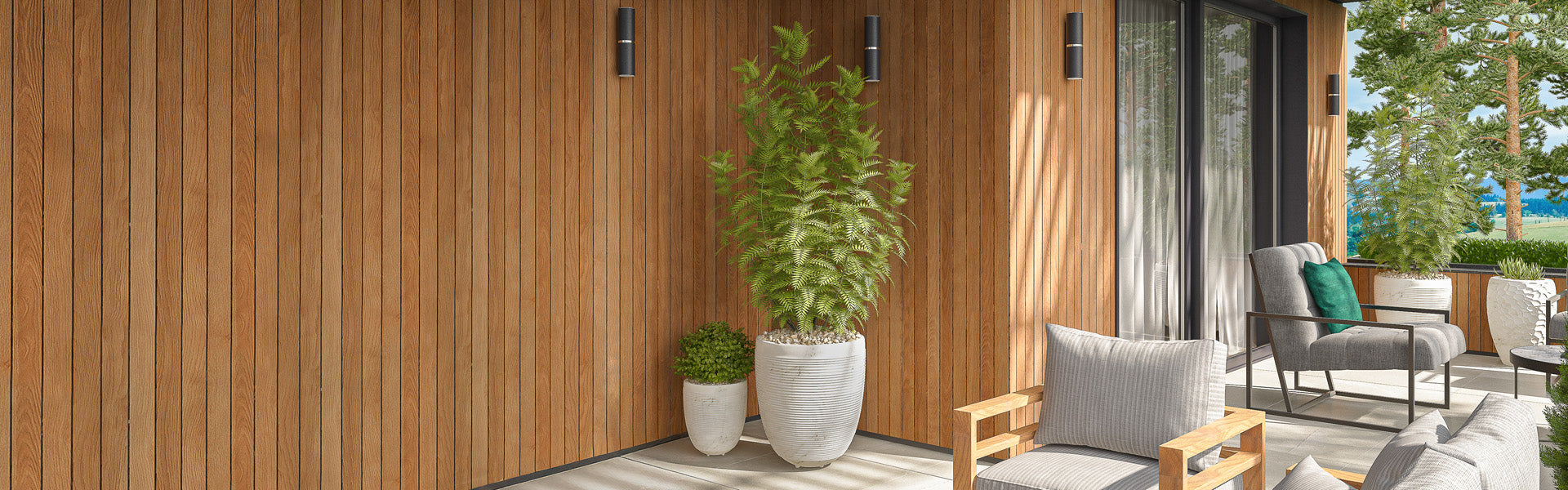 Lambris extérieur en bois