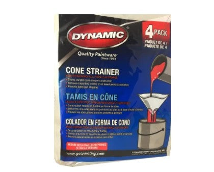 Filtre a peinture conique 4/pqt - Dynamic
