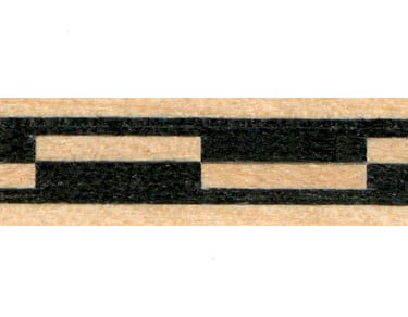Incrustation: chaîne érable/ébène