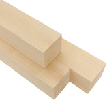 3 Pieces of Basswood for carving 1 1/2" x 1 1/2" x 5 3/4"