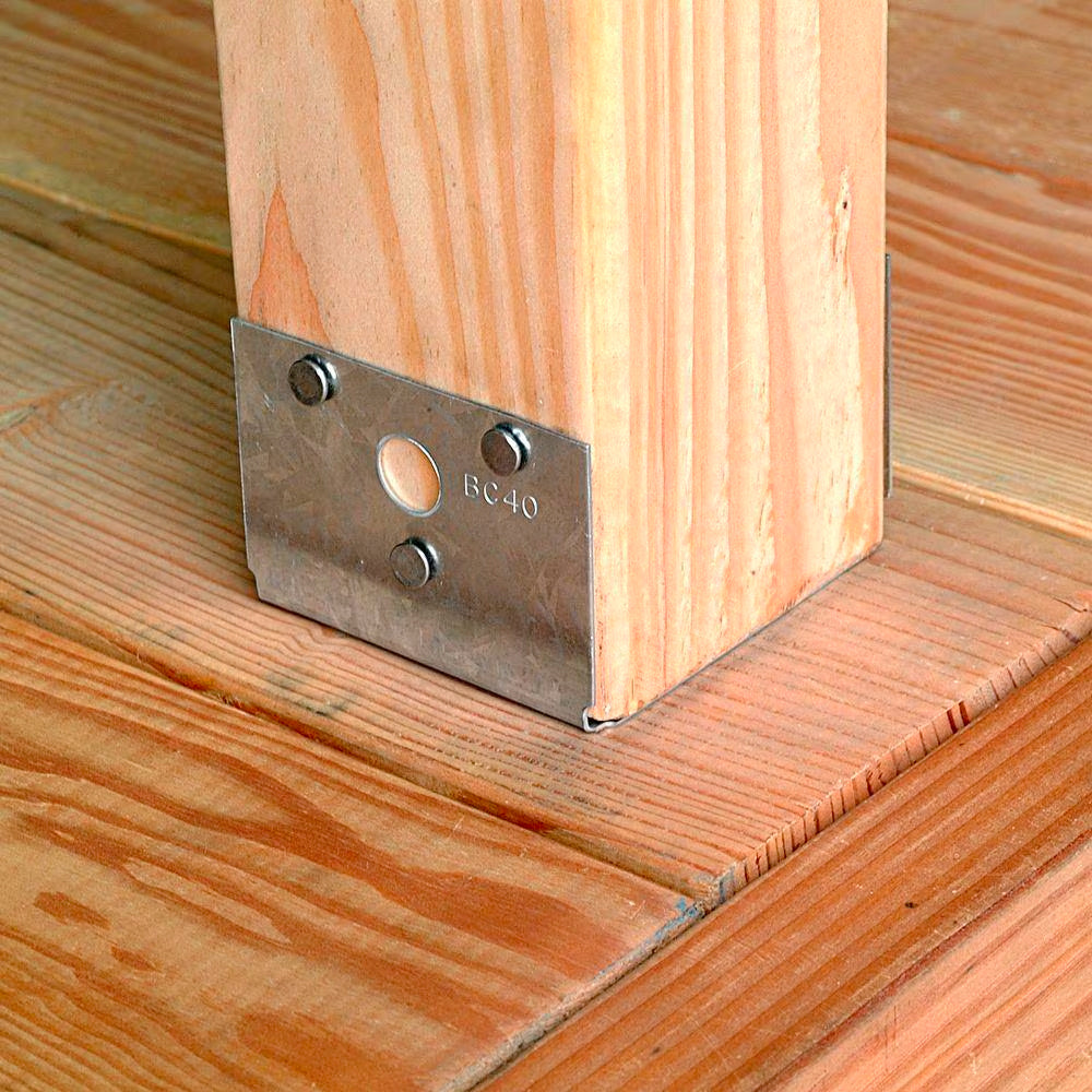 Demi-base de poteau pour 4"x4" #BC40Z