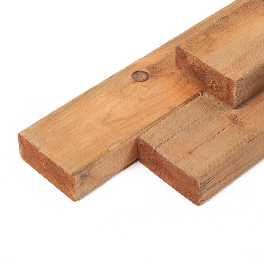 Bois traité brun Terra 2'' nominale (1 1/2'' réelle)