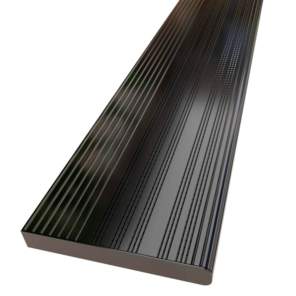Black aluminum stair tread Collection 11 - Pylex 
