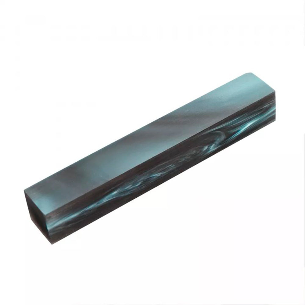 Blue Steel Kirinite Pen Blank - 3/4’’ x 3/4’’ x 5’’