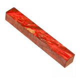 Red Maple Burl Pen Blank - Acrylic - 3/4’’ x 3/4’’ x 5’’