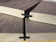 Lames de terrasse composite avec système de clipsage, finition bois texturé pour projet extérieur
