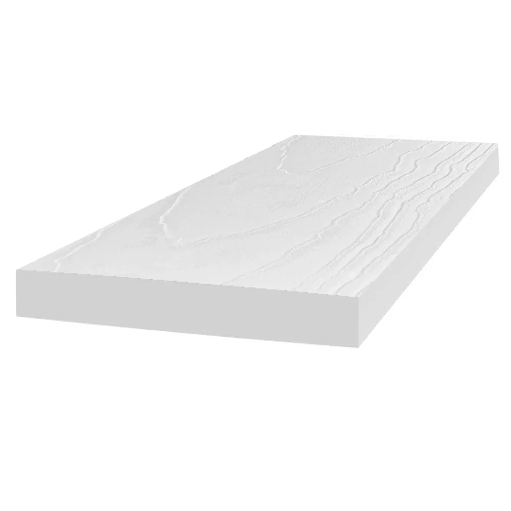 Bordure en PVC blanc réversible blanc ¾’’ x 11 ¼’’ x 12’