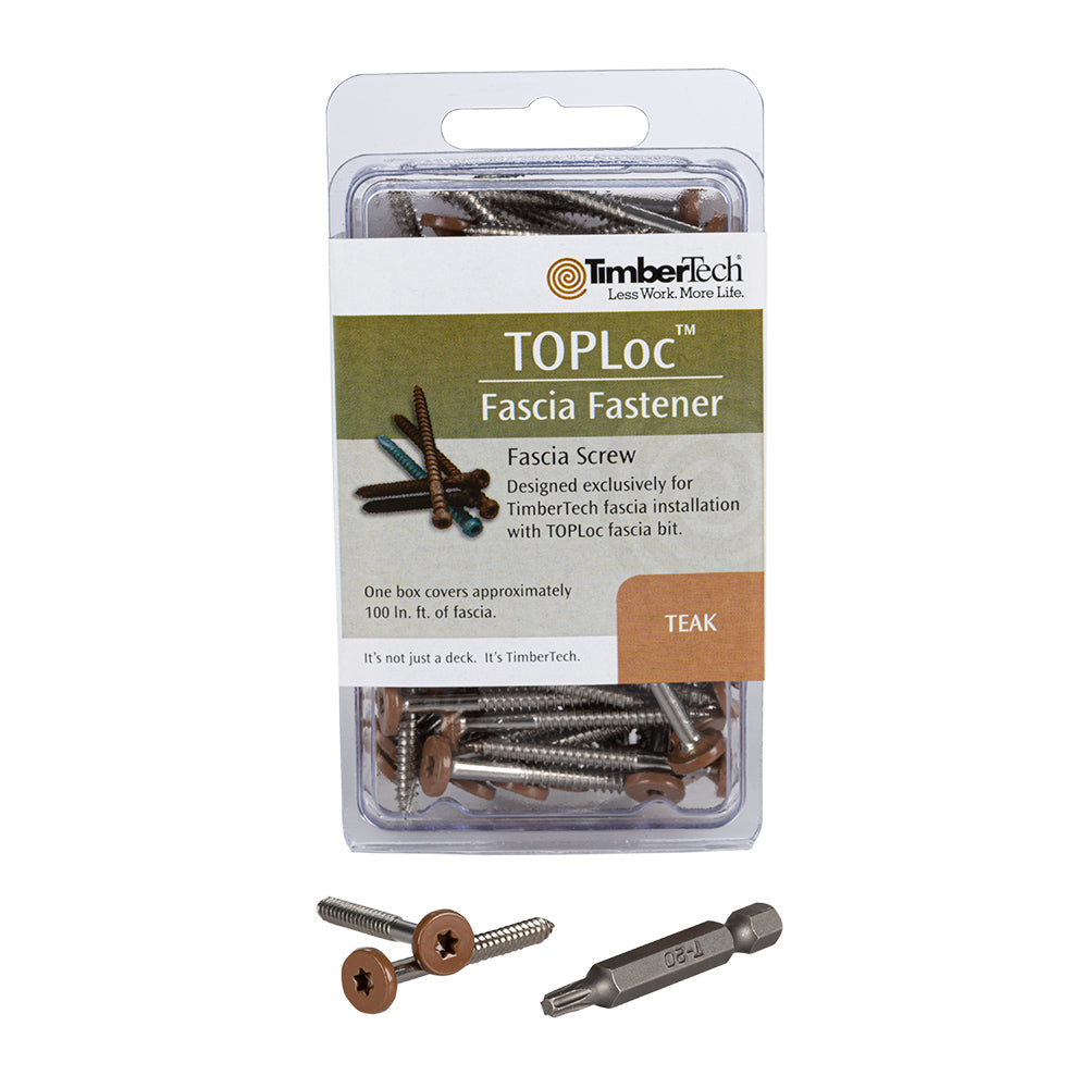 TimberTech Composite Fascia & Riser TOPLoc Screws – TEAK